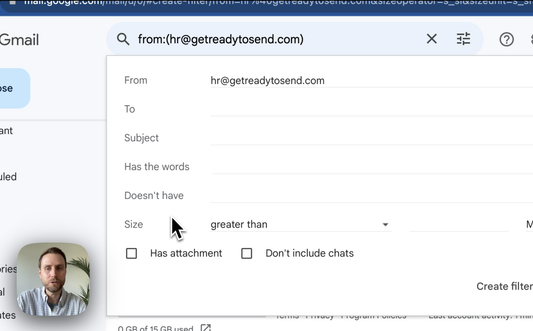 Filter emails and add them to categories