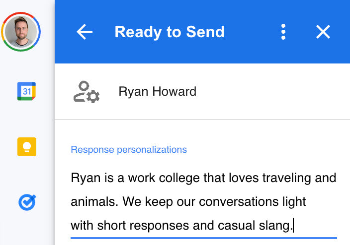 Ready to Send Personalized Contacts